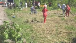 Народный субботник на Болотно-Полевой улице