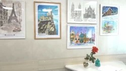 «Очертания мира: архитектура и пейзажи». Открылась выставка работ воспитанников студии «ART-перспектива»