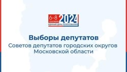 С 6 по 8 сентября 2024 года в Сергиево-Посадском округе пройдут выборы в Совет депутатов