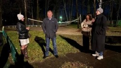 Заместитель главы Сергиево-Посадского округа Роман Сусанин лично встретился с местными жителями на территории парка «Козья горка»