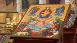 В храме Вознесения Господня освятили икону Богородицы Живоносный источник