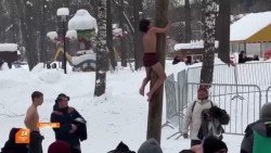 Столб на Скитских прудах покорили