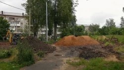 Рабочий посёлок благоустраивается