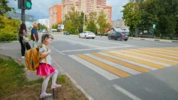 В Сергиево-Посадском округе на пешеходных переходах у школ устанавливают фигурки детей