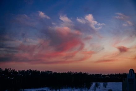 март 2026, закат