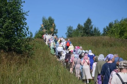 Крестный ход в с. Радонеж