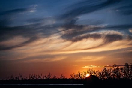 март 2026, закат