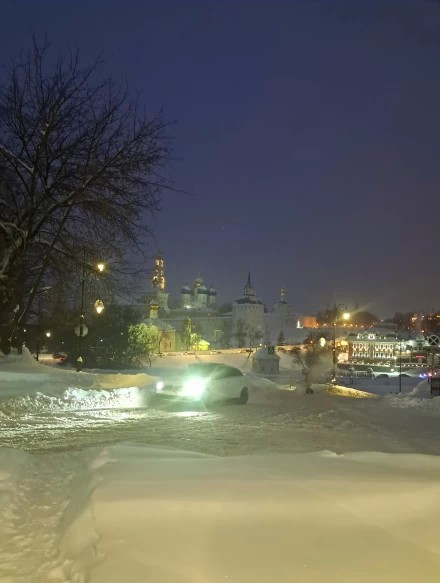 Зима морозная