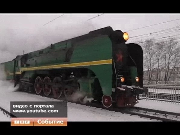 Прибытие ретропоезда и катание на собачьих упряжках
