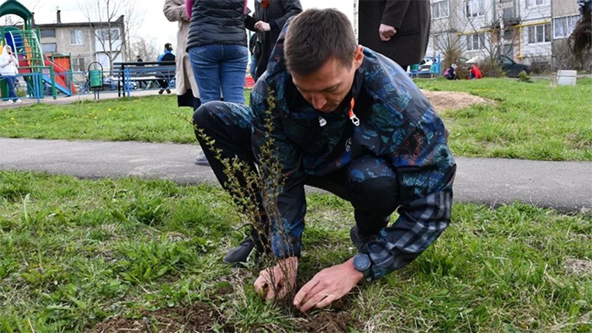 В Мишутино посадили &quot;Лес Победы&quot; вместе с депутатом Александром Легковым