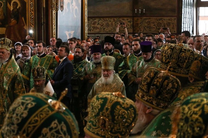 18 июля Патриарх Московский и всея Руси Кирилл совершил богослужение в Свято-Троицкой Сергиевой лавре