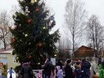 В парке “Покровский” зажгли огни на ёлке
