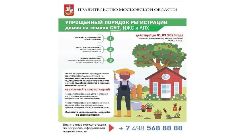 «Дачная амнистия» продлевается до 1 марта 2026 года