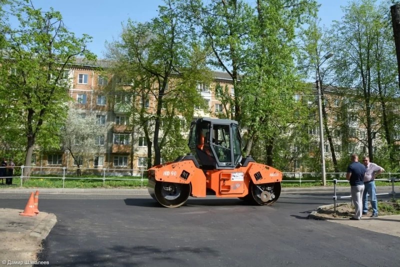 В Сергиево-Посадском округе продолжается ремонт дорог