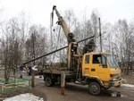 В деревнях монтируют линии уличного освещения