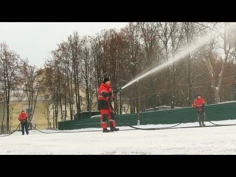 Открывается каток за ДК им. Гагарина в Сергиевом Посаде