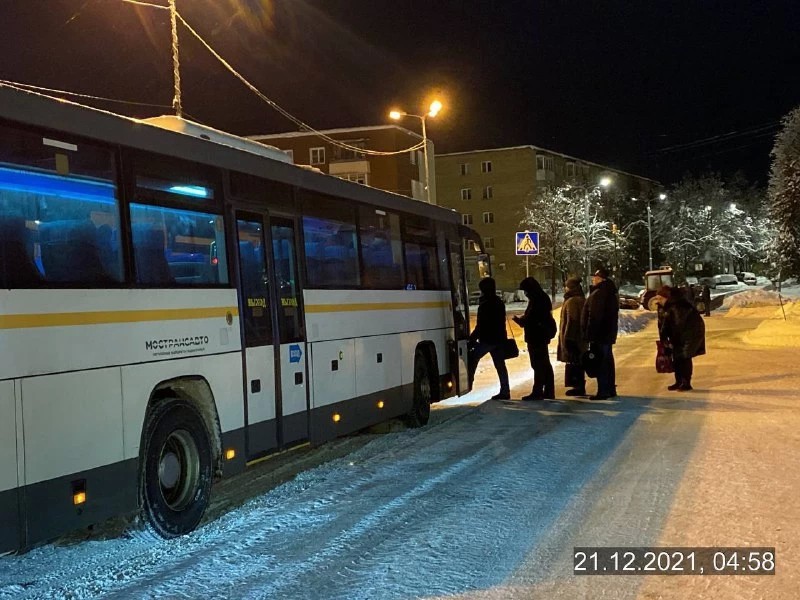 Первые автобусы из Пересвета отправились по расписанию, задержек нет