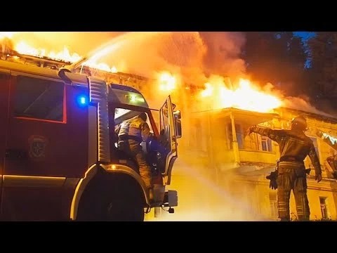 Горел дом на Валовой в Сергиевом Посаде