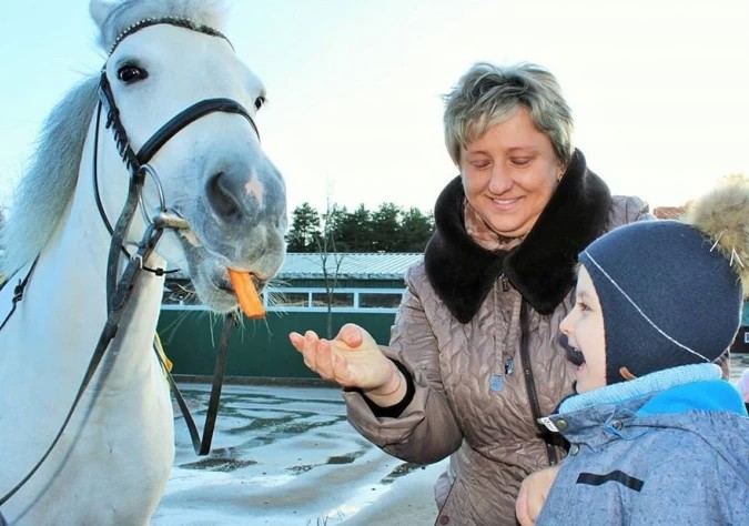 Иппотерапия для маленьких "оптимистов"