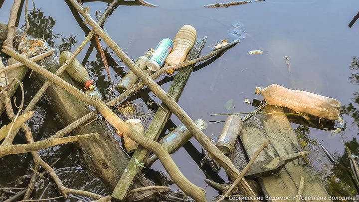 Вондюга деградирует. Речка в центре Сергиева Посада нуждается в очистке
