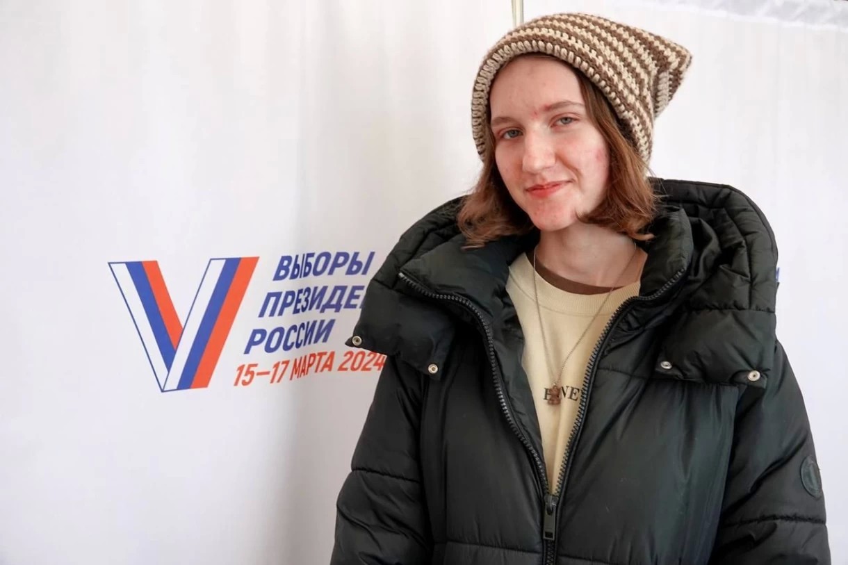 Ксения Панкеева из Сергиева Посада впервые проголосовала на выборах Президента РФ.