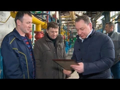 Михаил Токарев поздравил коммунальщиков на их рабочем месте – в котельных