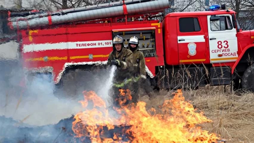 Первые поджоги сухой травы зафиксированы в Сергиево-Посадском городском округе