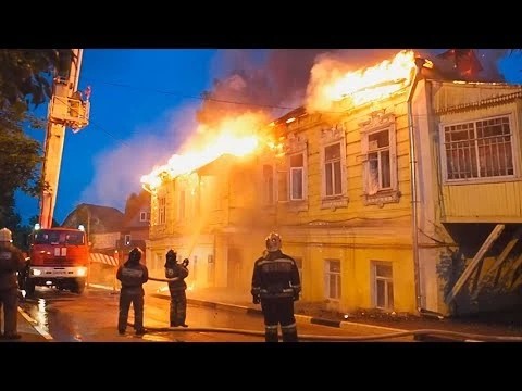Пожар в доме на Валовой в Сергиевом Посаде