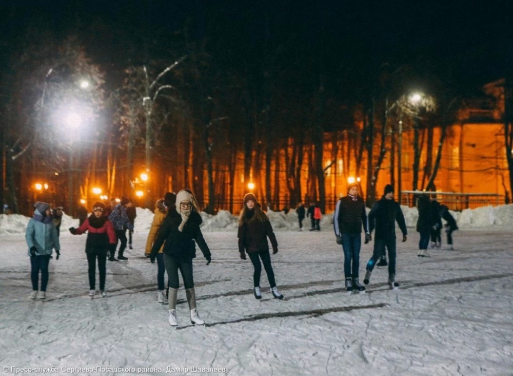 Массовое катание и хоккей на льду в Сергиево-Посадском районе 2018-19