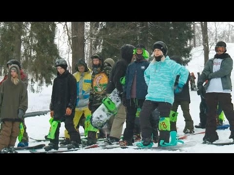 В сноупарке «Лоза» прошла спартакиада по джиббингу