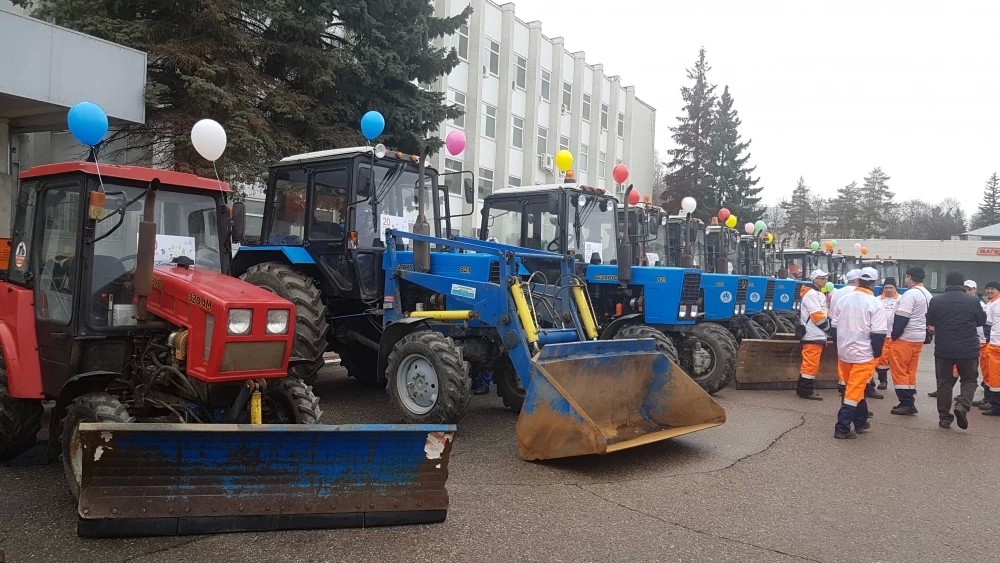 30 марта  в Сергиевом Посаде прошёл парад уборочной техники