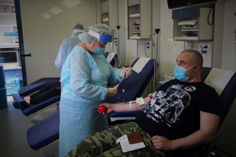 Сотрудники Росгвардии сдали 35 литров крови в Сергиево-Посадском округе