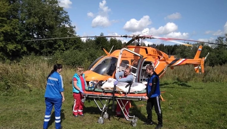 Малыша с ожогами доставили вертолётом в больницу Люберец