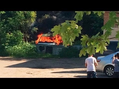 Газель загорелась средь бела дня