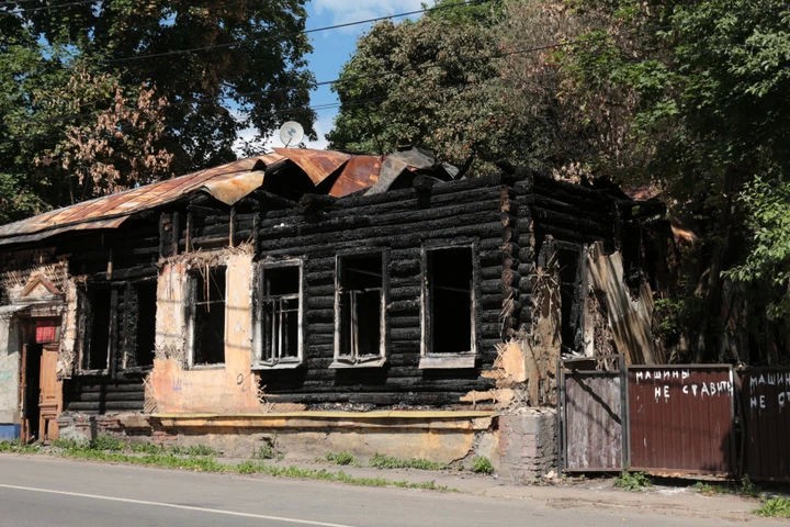 И вновь горит исторический центр