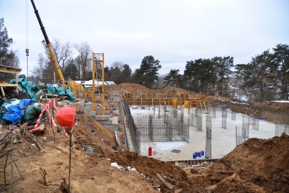 Строительство нового больничного комплекса в Хотькове идёт полным ходом