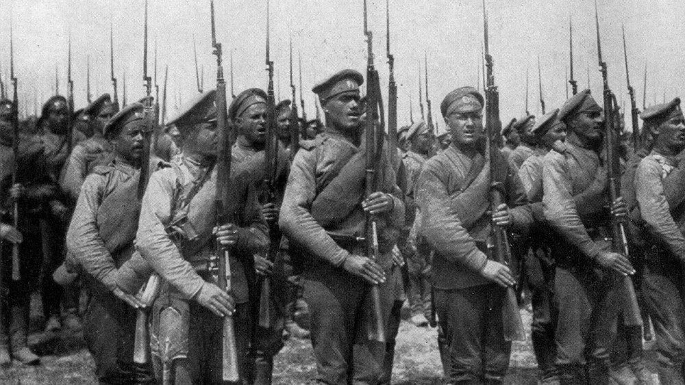 1914 год.  Раненые в лаврском лазарете