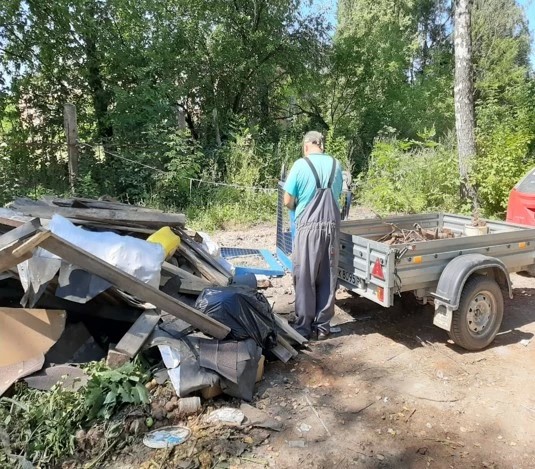 В Сергиево-Посадском го сотрудниками Госадмтехнадзора выявлено 16 мест сброса строительных отходов