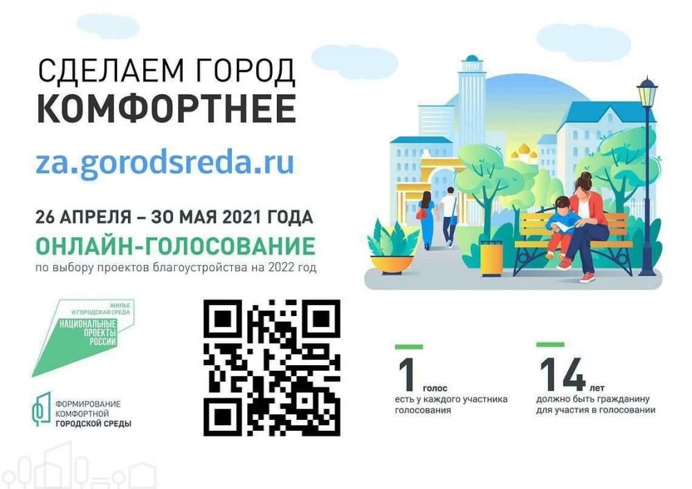 Предлагаем вам принять участие в голосовании проекта «Формирование городской среды»
