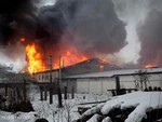 Большой пожар в Деулине