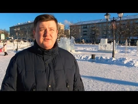 Вандалы разбили ледяную скульптуру