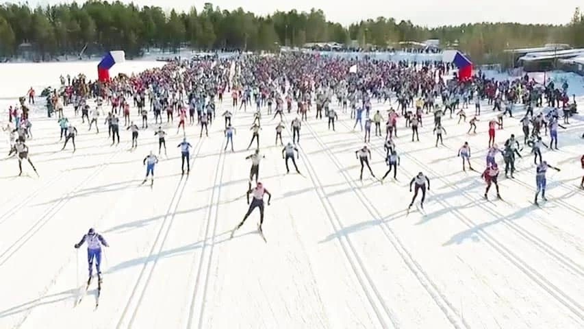 Сотни спортсменов и любителей вышли на «Лыжню в Лавру»