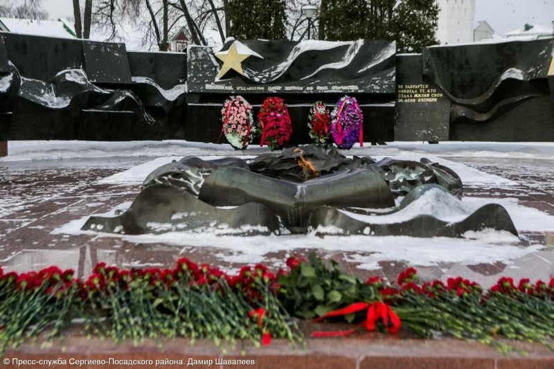 Акция памяти в честь 80-ой годовщины начала контрнаступления под Москвой прошла в Сергиевом Посаде
