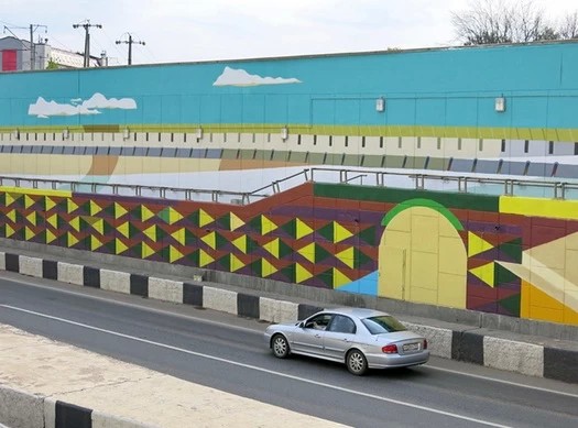 Монументальный городской лубок