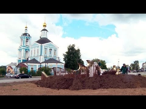 «Золотую рыбку» из цветов помещают в пешеходной зоне