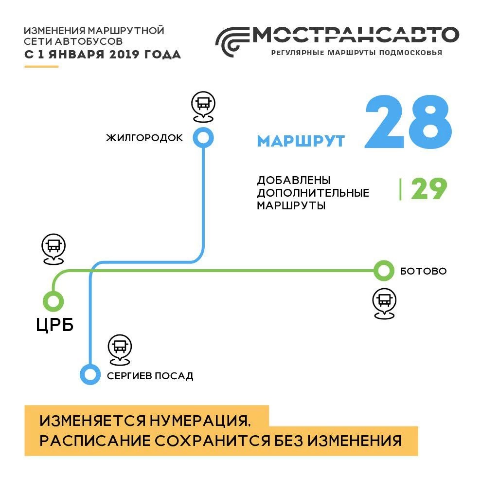 В Сергиевом Посаде изменили нумерацию автобусов