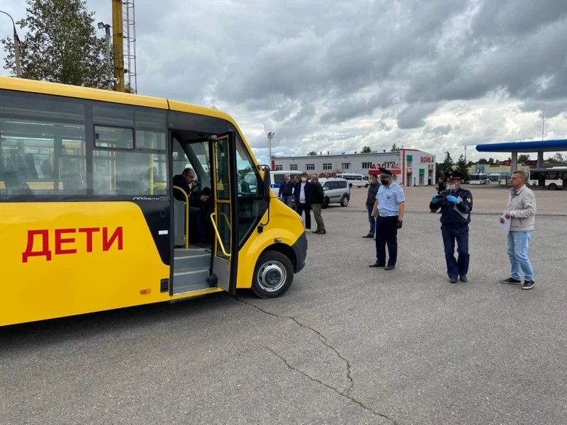 ГИБДД организовали проверку школьных автобусов в Сергиевом Посаде