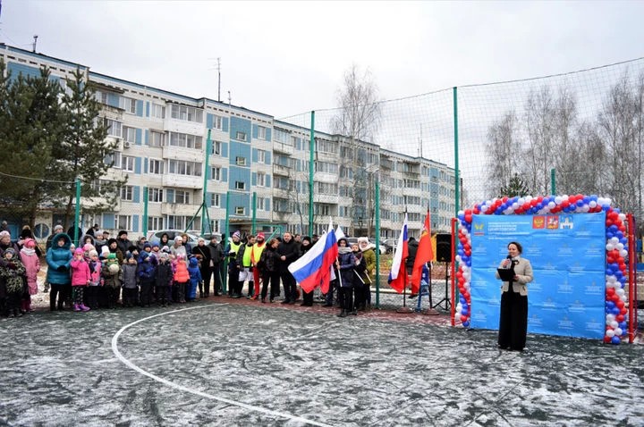 Новая многофункциональная площадка открылась в деревне Самотовино