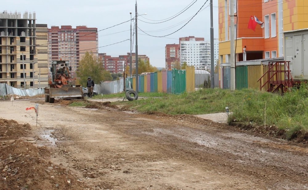 Дорогу к детскому саду начали строить