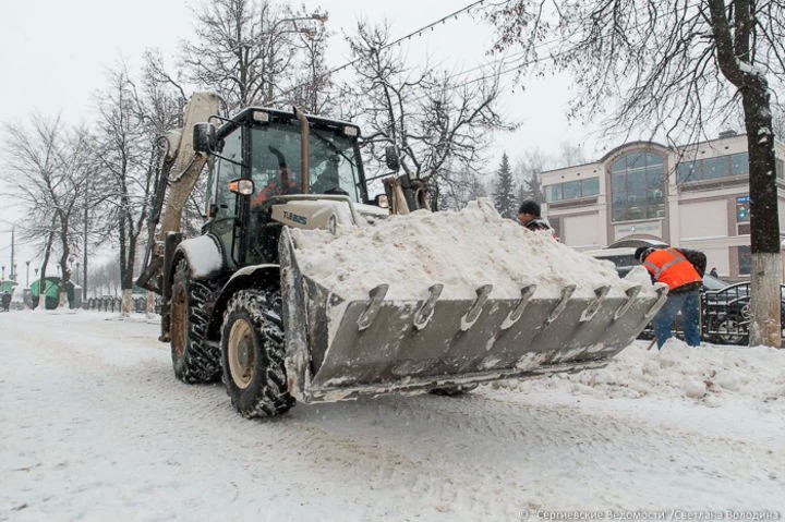 Сергиев Посад засыпало снегом